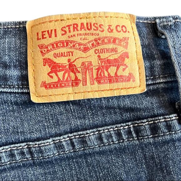 Levi’s 505 Straight Leg Dark Wash Mid Rise Jeans Women's Plus Size 16 - Picture 5 of 7